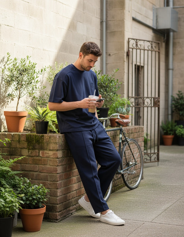 Navy oversized